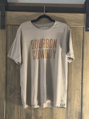Tumbleweed TexStyles Bourbon Cowboy Tan Graphic T-Shirt XL